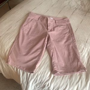 Loft dusty pink Bermuda shorts